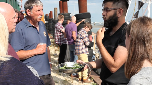 Tasting event as part of Talking Dirty: Tongue First Research, Fran Gallardo’s contribution to Wrecked on the Intertidal Zone.